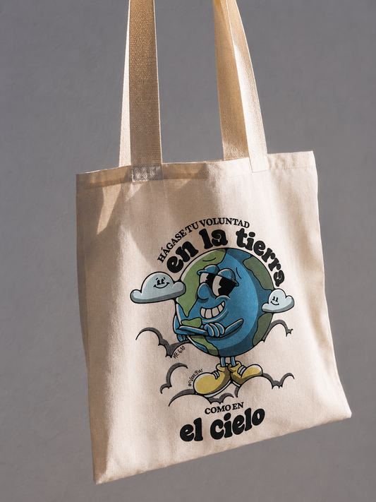 Totebag "Hágase tu Voluntad en la tierra como en el Cielo"