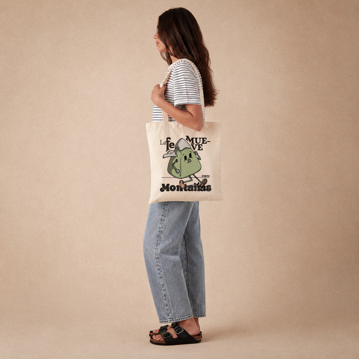 Totebag: "La fe mueve montañas"