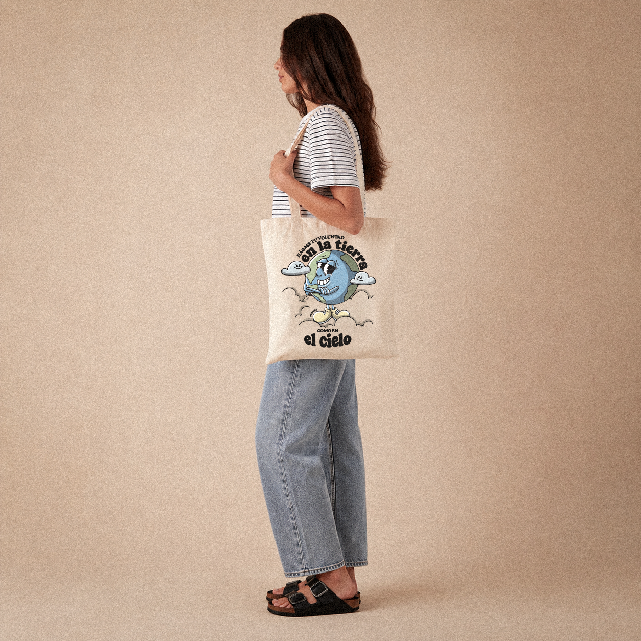 Totebag "Hágase tu Voluntad en la tierra como en el Cielo"